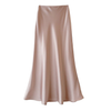 Jupe maxi en satin pour femme - design élégant en a