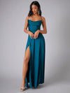Robe maxi - robe de soirée raffinée avec dos croisé