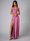Robe maxi - robe de soirée raffinée avec dos croisé