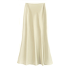 Jupe maxi en satin pour femme - design élégant en a
