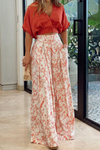 Ensemble 2 pièces : jupe maxi florale et top - allure décontractée pour l'été