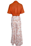 Ensemble 2 pièces : jupe maxi florale et top - allure décontractée pour l'été
