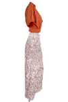 Ensemble 2 pièces : jupe maxi florale et top - allure décontractée pour l'été