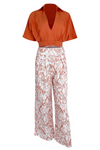 Ensemble 2 pièces : jupe maxi florale et top - allure décontractée pour l'été