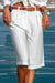 Shorts femme en lin - pantalons tailleur chic pour vos activités extérieures décontractées