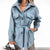 Veste chemise ceinturée pour femmes - outerwear oversize chic