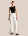 Pantalons tailleur femme taille haute avec plis chics - l'élégance décontractée à votre portée
