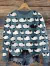 Pull en maille avec motif mouton - tricot chic et douillet pour le quotidien