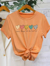 T-shirt femme avec motif cœur - vêtements décontractés doux pour un style quotidien