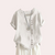 Blouse femme décontractée - top d'été stylé avec détail de boutons, en lin léger