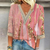 Blouse légère à col en v pour femme - tunique élégante pour des sorties décontractées