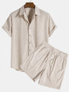 Chemise femme à manches courtes en maille côtelée - haut décontracté en tissu doux pour un style quotidien
