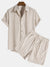 Chemise femme à manches courtes en maille côtelée - haut décontracté en tissu doux pour un style quotidien