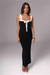 Robe maxi femme avec détail nœud - tenue d'été élégante pour les occasions spéciales
