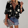 Blouse légère à imprimé floral pour femmes - tenue décontractée à coupe ample