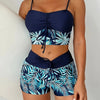 Ensemble de bikini 2 pièces pour femmes - crop top tendance et shorty