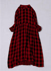 Robe chemise à carreaux pour femmes avec poches - tenue décontractée chic pour le quotidien
