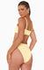 Ensemble de bain 2 pièces haut de gamme - bikini taille haute jaune pour des journées ensoleillées