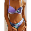 Ensemble de maillot de bain femme en 2 pièces - maillot fleuri chic pour vos vacances d'été