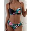 Ensemble de maillot de bain femme en 2 pièces - maillot fleuri chic pour vos vacances d'été