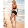 Ensemble de maillot de bain 2 pièces pour femmes - bikini taille haute à la mode avec soutien