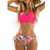 Ensemble de bikini 2 pièces pour femmes - haut à nouer et bas à liens latéraux pour la plage ou au bord de la piscine