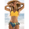 Ensemble de bikini 2 pièces pour femmes - haut à nouer et bas à liens latéraux pour la plage ou au bord de la piscine