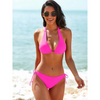 Ensemble de bikini femme 2 pièces - maillot de bain halter tendance pour vos journées à la plage