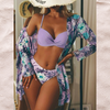 Ensemble de bikini floral 2 pièces pour femmes - maillot de bain élégant