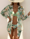Ensemble de bikini floral 2 pièces pour femmes - maillot de bain élégant