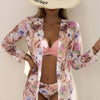 Ensemble de bikini floral 2 pièces pour femmes - maillot de bain élégant
