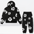 Ensemble de 2 pièces femmes - sweat à capuche et pantalon à motifs floraux