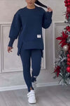 Ensemble femme surdimensionné de sweatshirt et leggings - tenue douce pour les journées décontractées