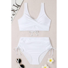 Ensemble de bain 2 pièces pour femmes - bikini taille haute tendance pour des vacances stylées