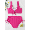 Ensemble de bain 2 pièces pour femmes - bikini taille haute tendance pour des vacances stylées