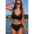 Ensemble de bain 2 pièces pour femmes - bikini taille haute tendance pour des vacances stylées