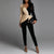 Jumpsuit chic - design en sequins or et noir pour femmes