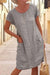 Robe en lin décontractée pour femme avec poches - coupe relax pour le quotidien