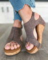 Sandales compensées casual pour femmes - design chic et ouvert pour le quotidien