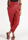 Pantalons femmes harem en coton à taille asymétrique - chic et décontracté pour les ladies modernes