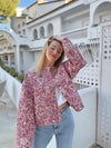 Veste matelassée florale - veste oversize pour des tenues élégantes et décontractées