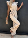 Combinaison large à manches volantes - tenue estivale chic pour toutes les occasions