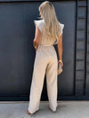 Combinaison large à manches volantes - tenue estivale chic pour toutes les occasions