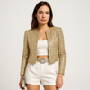 Veste à paillettes pour femmes - blazer élégant et glamour pour vos soirées