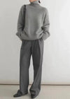 Pull à col roulé pour femmes - tricot doux pour vos sorties décontractées