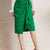 Jupe portefeuille verte émeraude - jupe taille haute chic pour femmes