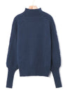 Pull en tricot - élégant pull à col montant pour femmes avec motif en laine