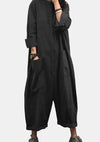 Salopette oversize pour femmes - coupe décontractée avec poches pour un look casual - confort et style au quotidien