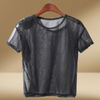 Top en mesh léger pour femmes - design superposé chic pour un style polyvalent