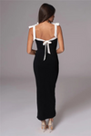 Robe maxi femme avec détail nœud - tenue d'été élégante pour les occasions spéciales
